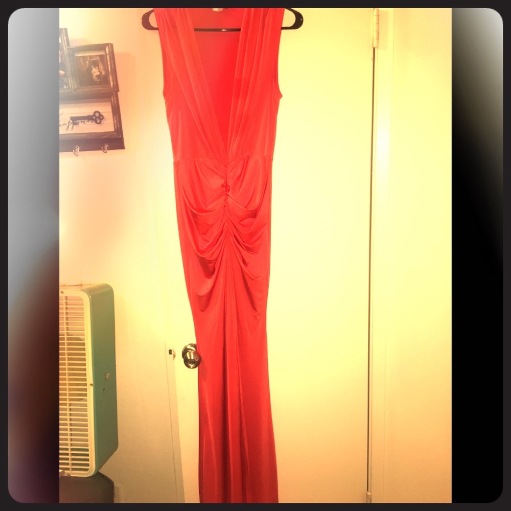 Long Pink Formal Maxi Dress